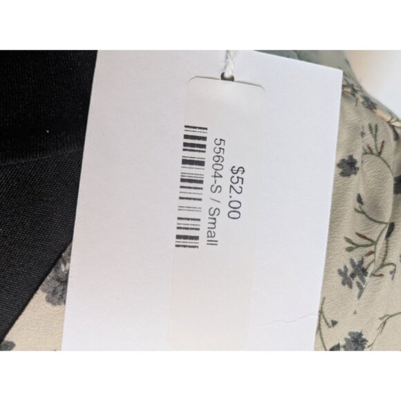 NEW Polygram Floral Cream Maxi Dress V-Neck Wrap Style & Long Sleeves, Size S - Picture 6 of 11